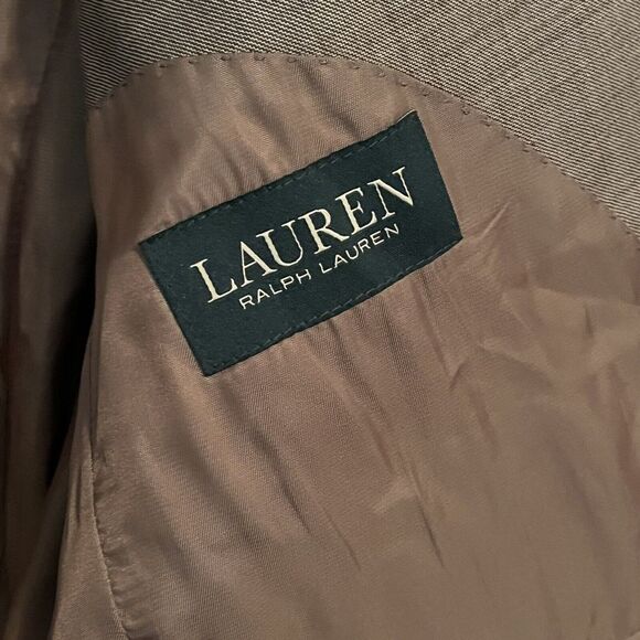 Lauren Ralph Lauren Men's Sport Coat Jacket Tan 100% Wool 2 Button Dual Vent 40R - Picture 8 of 15